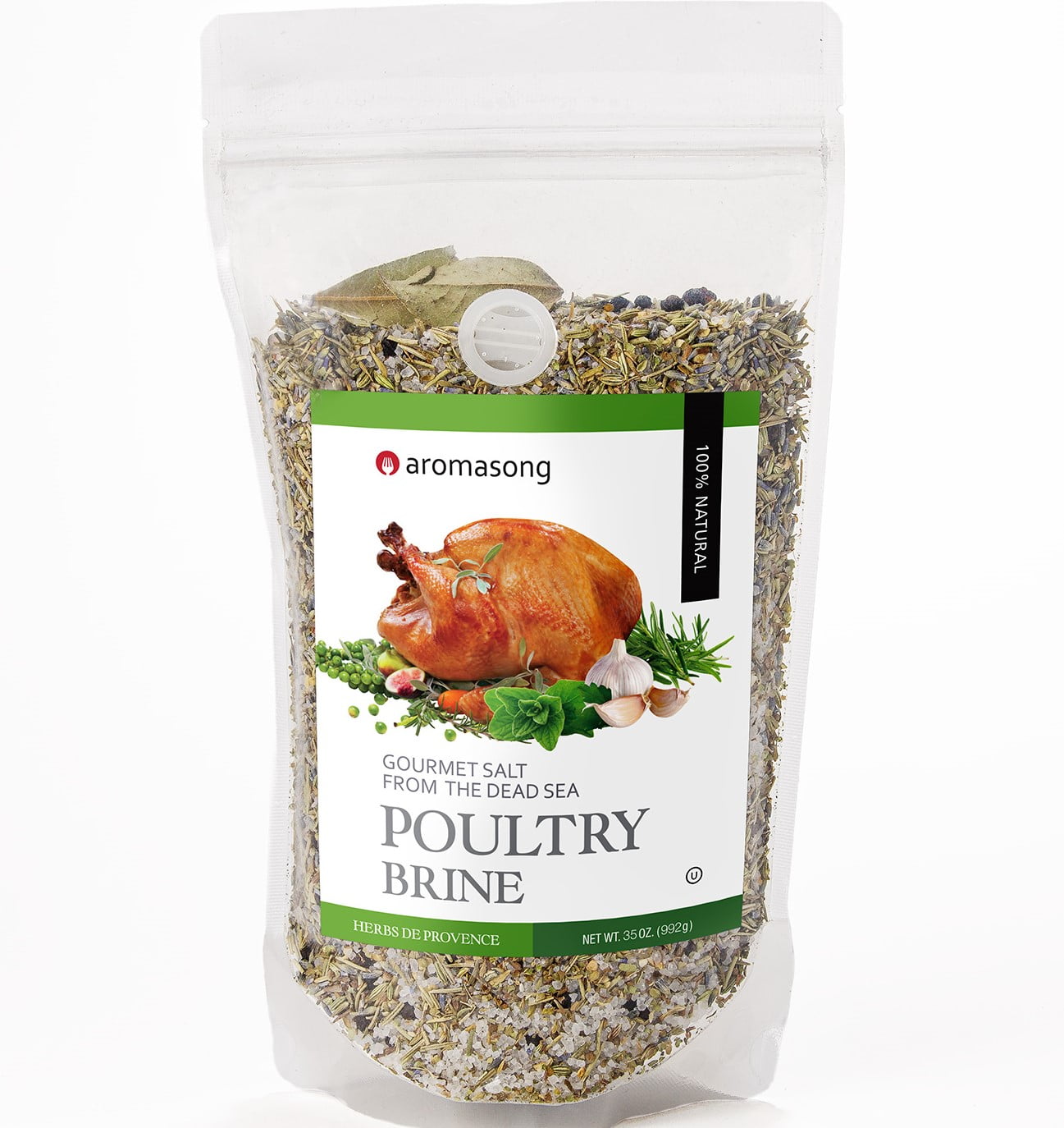 Aromasong Turkey Brine 100 Natural 2 LB For Wet & Dry Brining