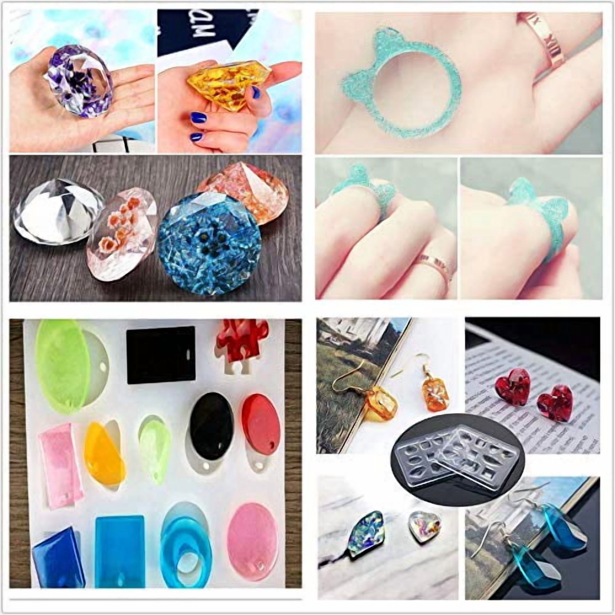 UV Resin-8x 30ML Color Epoxy Resin -Black White Yellow Purple Green Blue Pink Red- No Need Mix Pigment, High Gloss