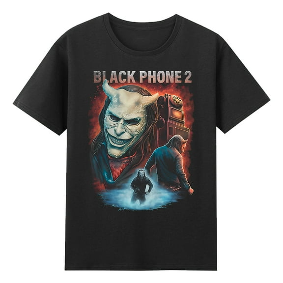 Black Phone 2 You Have Been Warned T-shirt Crewneck Short Sleeve Streetwear Women Men Cotton Tee