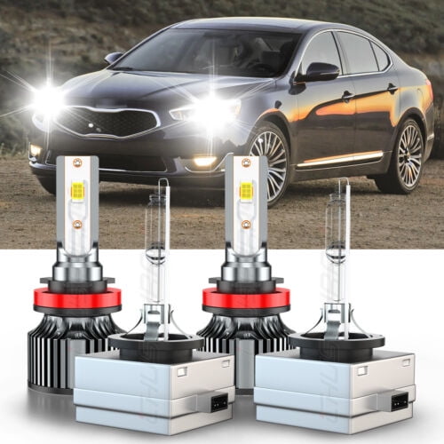 For Kia Cadenza 2014 2015 2016 LED HID Headlight Car Bulbs H11 D1S Bright