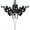 Black, variant on ZOELNIC 16pcs Christmas Glitter Berries Stems, 9" Artificial Christmas Picks for Christmas Tree Ornaments, DIY Xmas Wreath, Crafts, Holiday and Home Decor (Silver)