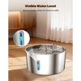 thumbnail image 5 of Dog Water Fountain for Large Dogs, 7L/236oz Stainless Steel Dog Fountain Water Bowl, Automatic Pet Fountain with Ultra Quiet Pump, Large Drinking Area, 5 of 7