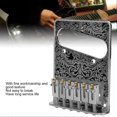 thumbnail image 3 of Chevalet de guitare électrique à motif sculpté, cordier à 6 pontets, accessoires pour guitare électrique, argent, 3 of 4