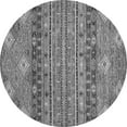 thumbnail image 1 of Ahgly Company Indoor Round Abstract Gray Modern Area Rugs, 8' Round, 1 of 4