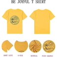 thumbnail image 4 of Be Joyful Camiseta Mujer Divertida Sunshine Tee Playa Cocoteros Camiseta Gráfica Manga Corta Tops,XL Rojo Verde, 4 of 5