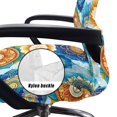 thumbnail image 5 of POLERO Anti Stain All-in-One Office Swivel Chair Slipcover, Flowers Elastic Cloth Easy to Install Office Chair Cover for Indoor Workspace Home Study, 5 of 7