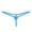 Sky Blue, variant on Bovxnpu Womens Underwear Plus Size Panties, Women's Low Rise G-string Thong Panty Underwear, Women's Exposed Buttocks Low Waist Solid Color Mini Thong Free Size