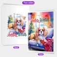 thumbnail image 2 of Watercolor Hello Winter Cavalier King Charles Spaniel Chill Christmas Welcome 5x7in Folded Greeting Card Dog Lover Gifts Single Note Card with Envelope - 00016, 2 of 5