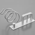 thumbnail image 6 of Bleiou Hair Dryer Holder Hairdryer Station Wall Mounted Spiral Shelf Bracket Stand Hanger Straightener Organizer Blow Storage with Holes Rack For Bathroom Aluminum Professional,Silver, 6 of 6