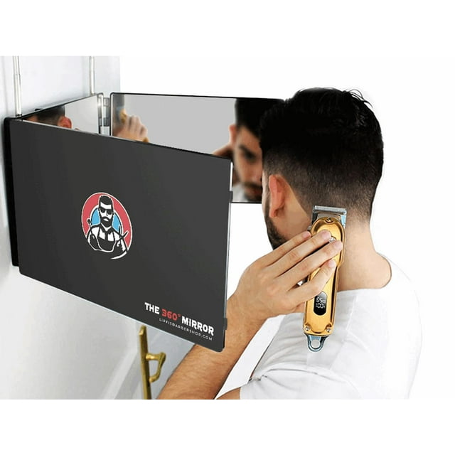 Espejo 360 con triple pliegue para cortarse el pelo usted mismo LIPFISBARBERSHOP