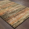 thumbnail image 4 of 2' X 3' Brown Rust Red Gold Orange And Tan Abstract Power Loom Stain Resistant Area Rug, 4 of 5