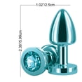 thumbnail image 5 of Actif Arrière Petite Prise Anale en Aluminium, Sarcelle, 5 of 5