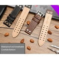 thumbnail image 6 of MAE Genuine Leather Watchband  compatible witch Hamilton Khaki Aviation Field Series Watch Band Bracelte, 6 of 7