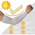 thumbnail image 3 of 4-Pairs Arm Sleeves for Men and Women - Tattoo Cover Up - Cooling Sports Sleeve for Basketball Golf Football, 3 of 7