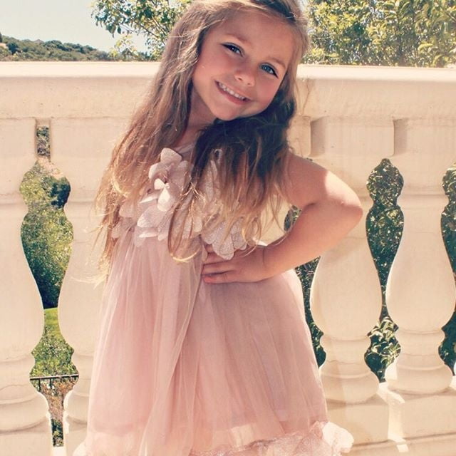 Cute Toddler Infant Kids Girls Sleeveless Wedding Party Pageant Dresses Sundress
