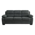 thumbnail image 3 of Lexicon Holleman Modern Textured Fabric Sofa with Pillow-top Arms in Dark Gray, 3 of 7