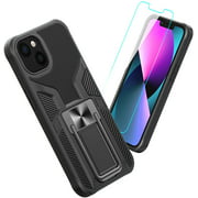 Compatible with iPhone 13 Case with Screen Protector,Military Grade Dual Layer Hybrid Shockproof Protective Case