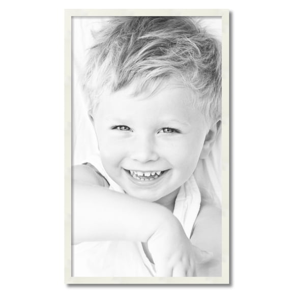 ArtToFrames 21x36 inch White Picture Frame, White 21" x 36" Wood Poster Frame (WOM-5140) 1234