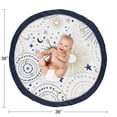 thumbnail image 4 of Sweet Jojo Designs Star and Moon Boy or Girl Baby Playmat Tummy Time Infant Play Mat - Navy Blue, Gold, and Grey Celestial Sky Stars Gender Neutral Unisex, 4 of 4