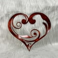 thumbnail image 6 of DAMAI Metal Heart Wall Art Decor Love Symbol Cutouts Sign Ornaments Vintage Metal Wall Sculptures Anniversary Valentine's Day Decorations Gift for Her Him Home Living Room Bedroom (6.3Inch), 6 of 8