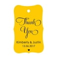 thumbnail image 1 of 100 PCS Thank You Custom Made Hang Tags Personalized Wedding Favor Gift Paper Tags, 1 of 1