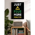 thumbnail image 2 of Awkward Styles Gamer Canvas Wall Art Just Five More Minutes Home Decor Prints, 2 of 7