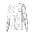 thumbnail image 6 of Fabrcox S-5XL Bunny Rabbit Women's Medical Scrub Jackets Long Sleeve Snap Front Scrub Tops Women Easter Animals Pattern Women’s Nurse Uniforms with Pocket, 6 of 6