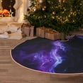 thumbnail image 5 of Fotbe Purple And Blue Nebula Pattern Christmas Tree Skirt, Tree Skirts Plush Christmas Decorations, Christmas Tree Skirts Xmas Decorations Holiday Party Decor-48", 5 of 6