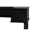 thumbnail image 5 of Bobkona St. Croix 3 Fold Mirror Vanity Table with Stool Set, Black, 5 of 9