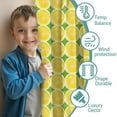 thumbnail image 3 of Blackout Kids Curtains,Yellow Lemon Slices Green Pattern Childrens Insulated Curtains Set Of 2,Bedroom Essentials,Toddler Room Decor 42"x54", 3 of 5