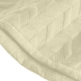 thumbnail image 4 of Men Jacquard Textured Knit 2 Piece Outfits Button Down Shirt and Shorts Set Casual Tracksuit for Daily Lounge Streetwear Size 3XL Beige, 4 of 9