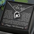 thumbnail image 5 of 19th Anniversary Necklace for Wife from Husband 19 Years Anniversary Jewelry for Her Women Forever Love Pendant, 5 of 11