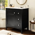 thumbnail image 2 of 30-Inch Bathroom Vanity with Ceramic Sink Soft-Close Feature and Easy Installation, 2 of 7