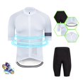 thumbnail image 2 of Afdoent Mens Two Piece Outfits Men's Bike Short Sleeved Top Competitive Road Cycling Clothing Riding Set Beach Clothes Classic, 2 of 3