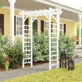 thumbnail image 4 of Dura-Trel Providence Arche de Jardin en Vinyle, Déco d'Arche pour Plantes, Blanc, 64 Pouces x 85 Pouces, 4 of 9