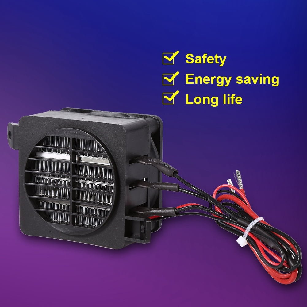 100W 12V PTC Car Fan Air Heater Constant Temperature Heating Element Heaters USA