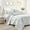 Blue_Gray, variant on Lush Decor Aprile Floral Reversible Quilt, King, Yellow, 3-Pc Set