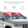 thumbnail image 3 of PUREYAH Foldable Front Windshield Sun Shade, Elegance Snow Drift Christmas Universal Automotive Sun Visor for Car Windshield for Truck Vehicle Suv Small Size, 3 of 7