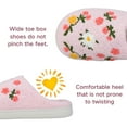 thumbnail image 2 of BERANMEY Cute Flower Print Slippers for Women Soft Plush Comfy Warm Slip-On Couple Womens Slippers Indoor Fluffy House Slippers for Womens Non-slip Fuzzy Flat Slides, 2 of 9