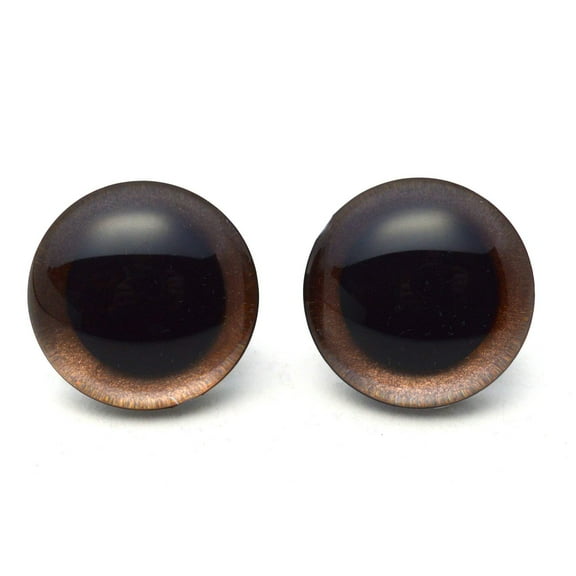Brown Bronze Metallic Plastic Safety Eyes