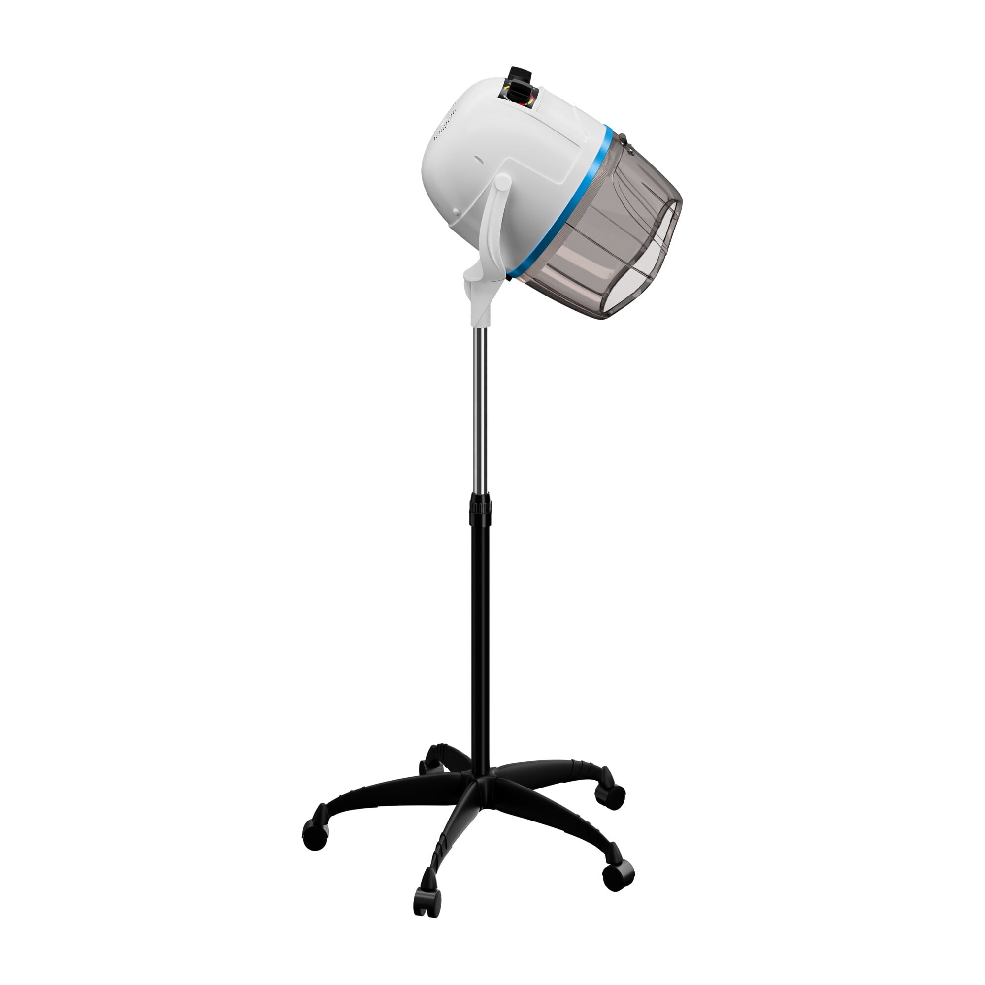 ZENY Pro 1300W Floor Standing Bonnet Hair Dryer, White Professional Hooded Hair Dryer