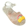 thumbnail image 7 of Aofany Toddler Shoes Baby Girls Cute Rainbow Bow Jelly Colors Hollow Out Non-slip Soft Sole Beach Roman Sandals, 7 of 7
