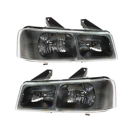 Headlight Assembly Set 2 Piece - Compatible with 2003 - 2014 Chevy Express 1500 2004 2005 2006 2007 2008 2009 2010 2011 2012 2013