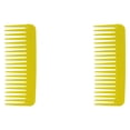 thumbnail image 3 of ZheElen Large Wide Teeth Hairbrush Professional Salon Hair Comb Anti-Static Barber Yellow 2Set, 3 of 6