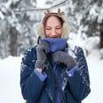 thumbnail image 4 of LABSERRON Plush Ear Muffs for Women Snowboarding 2Pcs 9.1x7.1in, 4 of 10