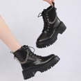 thumbnail image 6 of POROPL Boots for Women Ankle Fashion Chunky Shoes,Boots for Women Size 5.5, 6 of 9