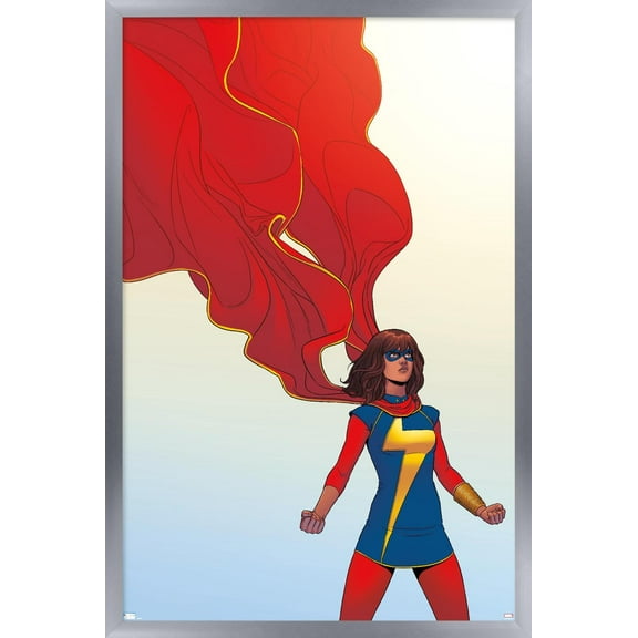 Marvel Comics - Ms. Marvel - Ms. Marvel #3 Wall Poster, 22.375" x 34", Framed