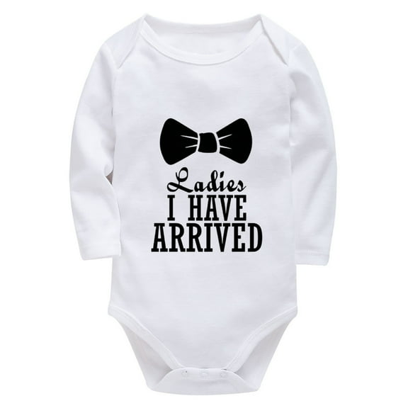Ladies I Have Arrived Newborn Onesie Girl Long Sleeve Girls Rompers White 18 Months Boy Romper