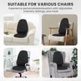 thumbnail image 6 of Vibration Seat Cushion Massager with Heat, Back Massager Chair Pad for Home Office Black, 6 of 9