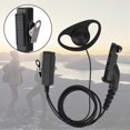 thumbnail image 3 of ABS D-Type Walkie Talkie Earpiece PTT Mic Headset for Motorola P8268 Radio, 3 of 4
